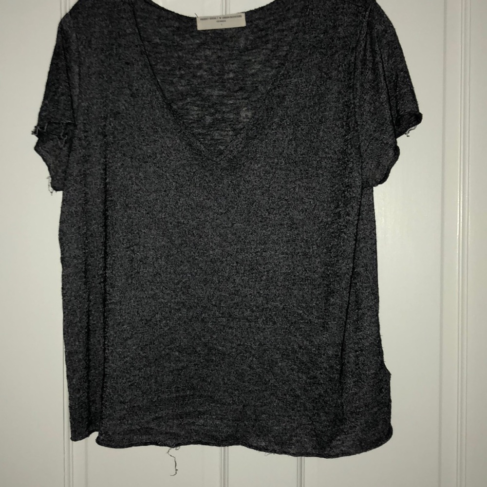 urban outfitters raw hem tee